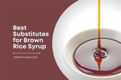 alternative to brown rice syrup.